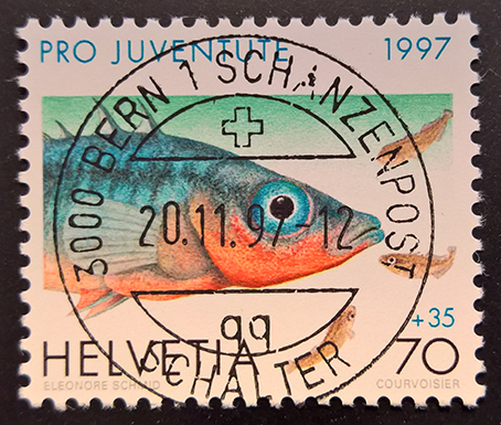 Kolmipiikki kuvattuna postimerkkiin
