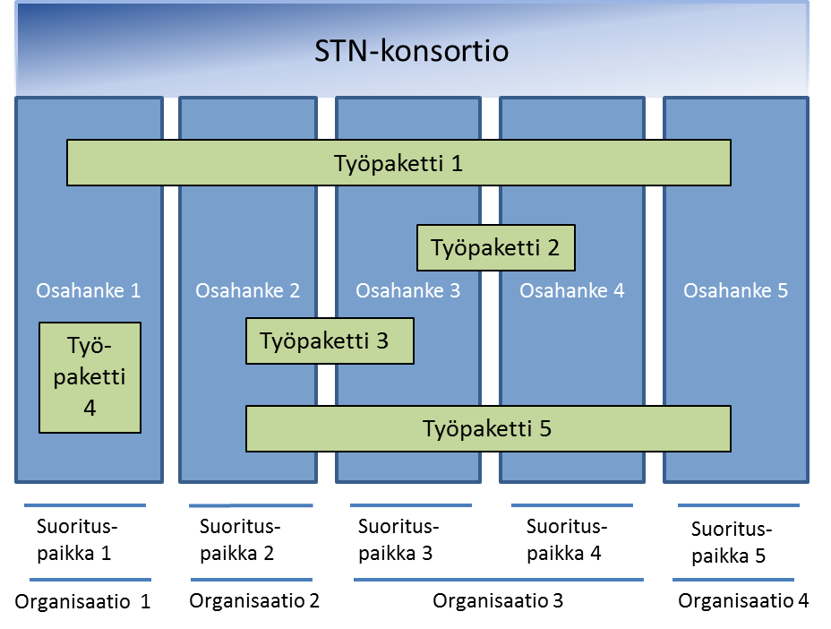 Esimerkki STN-konsortion rakenteesta